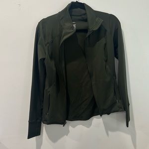 All in Motion olive green athletic jacket